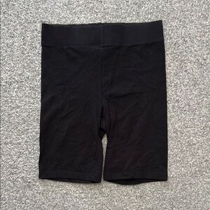 Cotton Black Biker Shorts